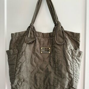 Marc Jacobs Quilted Grey Tote Bag